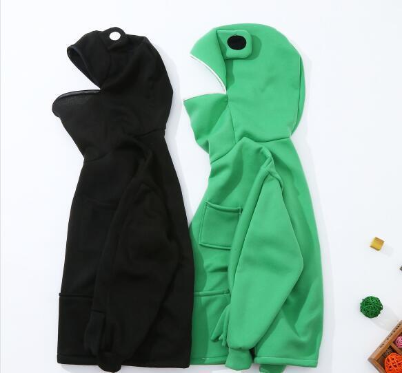 Explosion Style Children's  Solid Color Hooded Frog Sweater