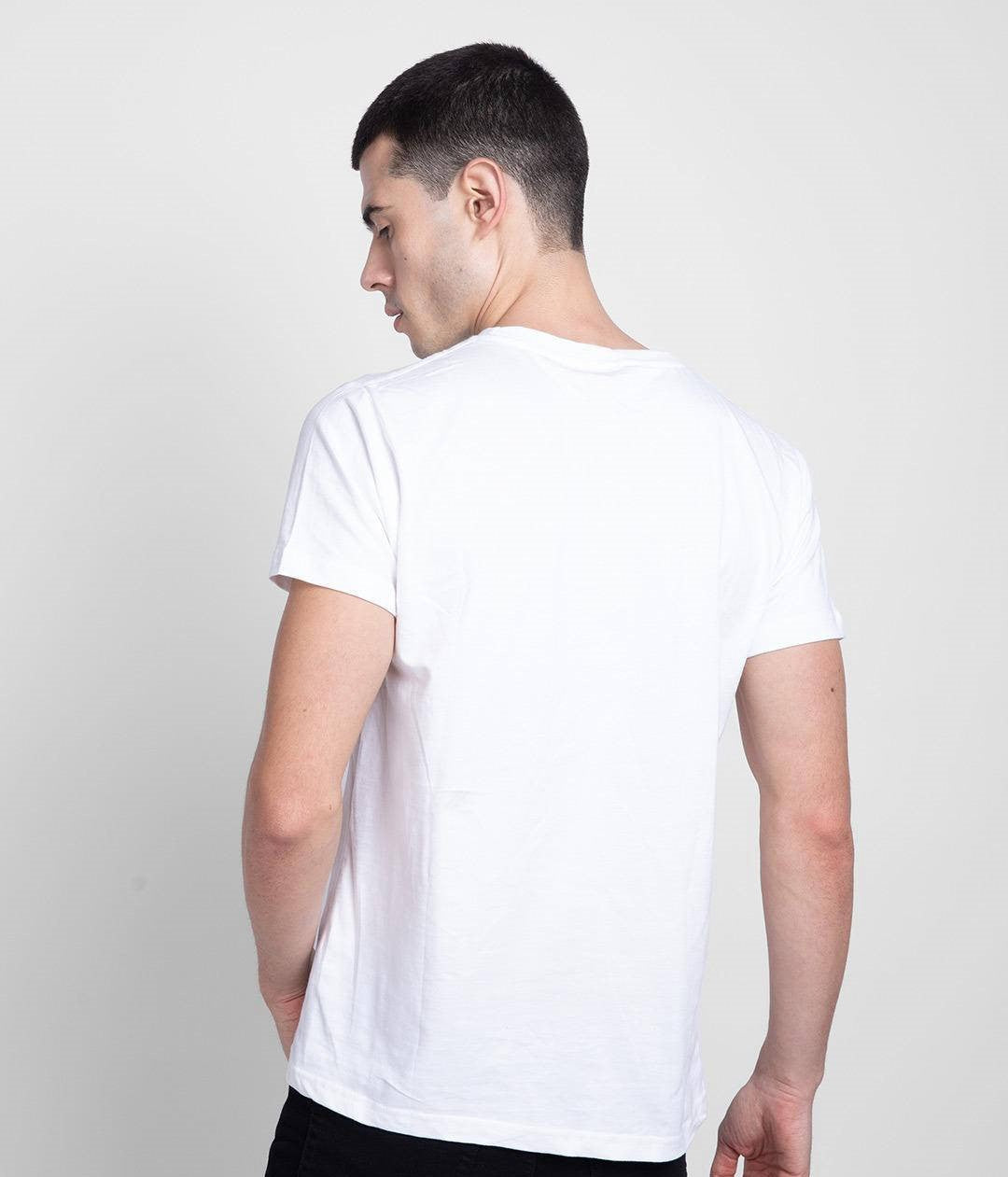 Classic White Round Neck T-Shirt for Men – Premium Jersey | Ready to Wear