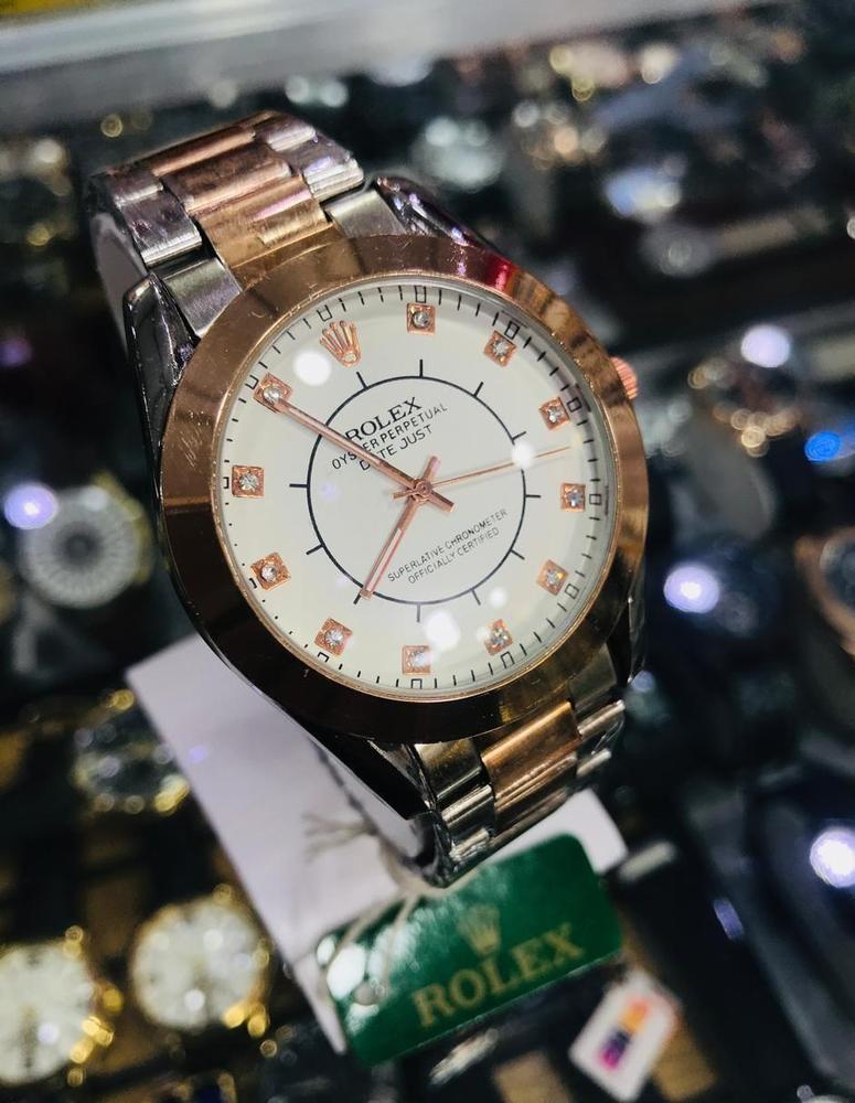 Men's Stainless Steel Chain Strap Watch – 1 Pc