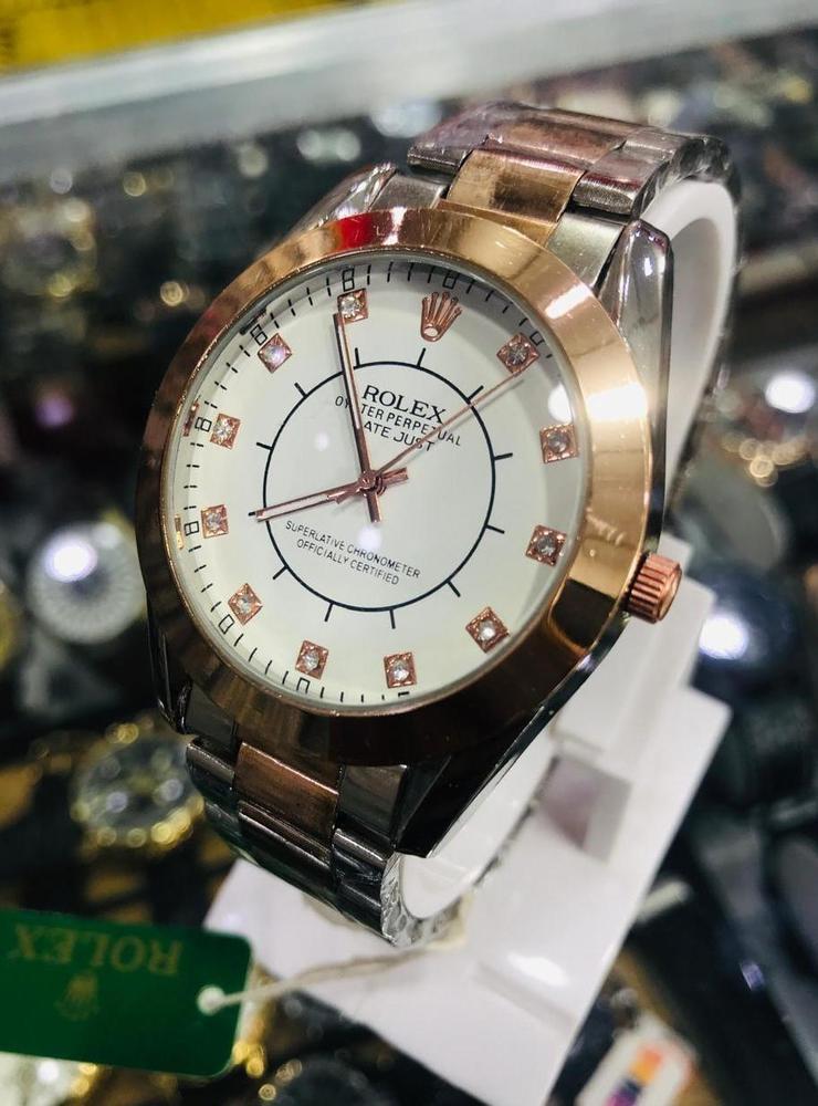 Men's Stainless Steel Chain Strap Watch – 1 Pc