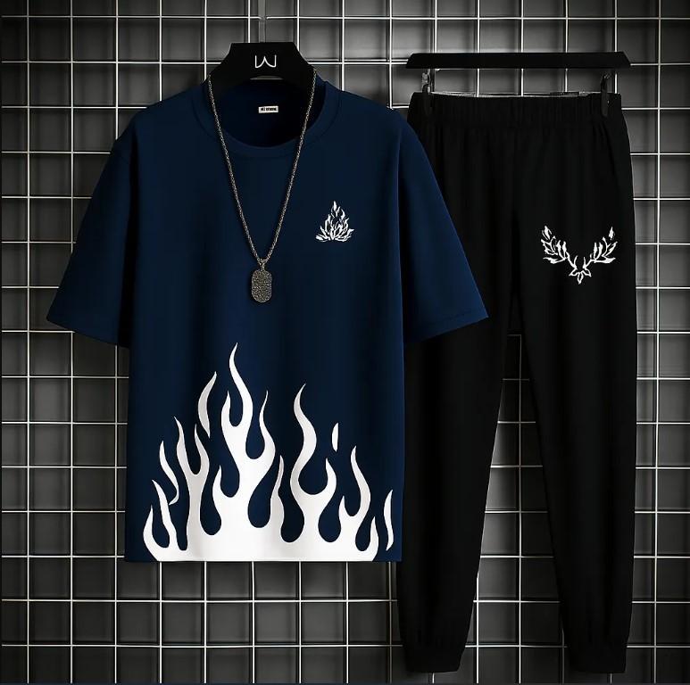 Unisex Printed Micro Plain Track Suit – 2 Pcs | Hoodix