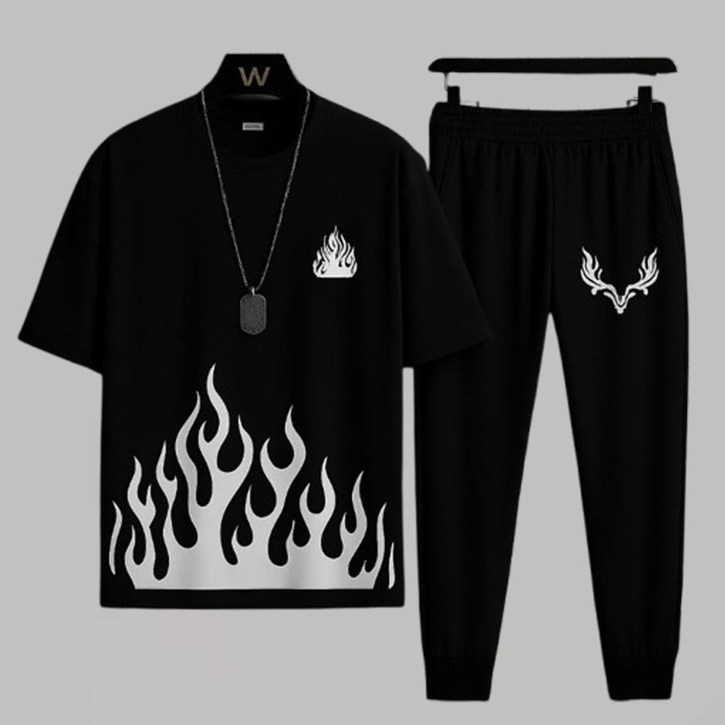Unisex Printed Micro Plain Track Suit – 2 Pcs | Hoodix