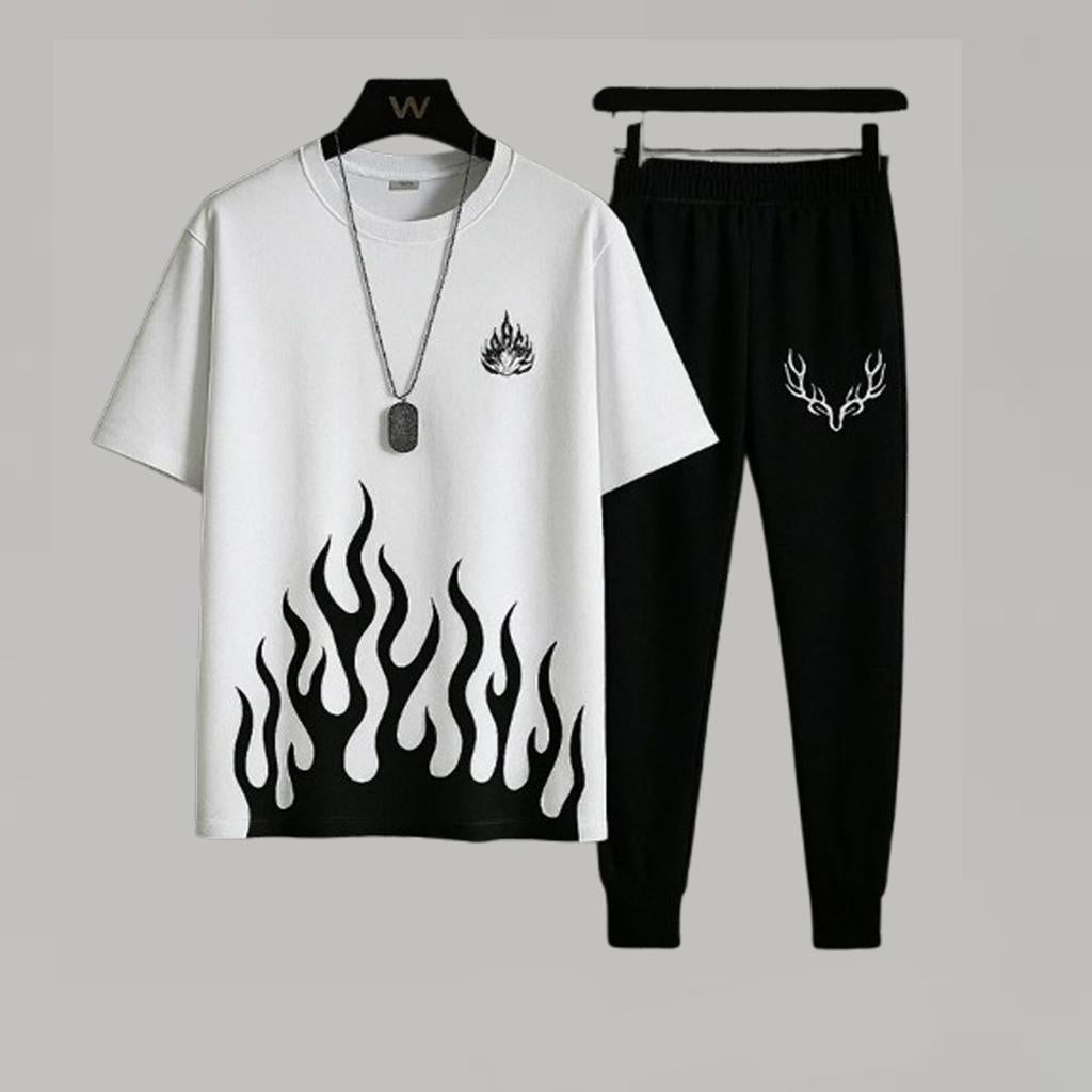 Unisex Printed Micro Plain Track Suit – 2 Pcs | Hoodix