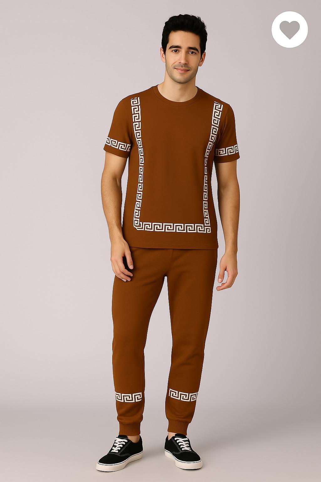 2 Pcs Men’s Micro Interlock Printed Track Suit – Hoodix