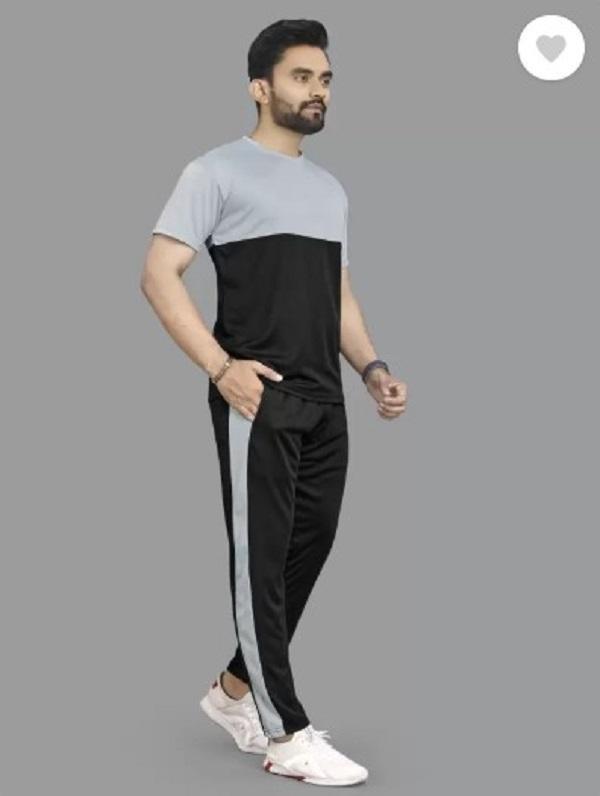 Men's Printed Polyester Track Suit - 2 Pcs - Stylish