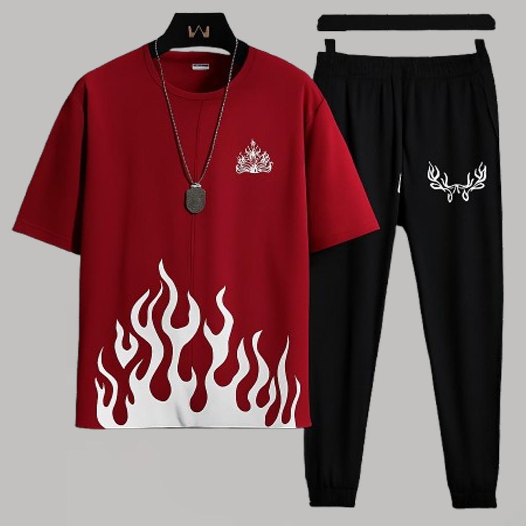Unisex Printed Micro Plain Track Suit – 2 Pcs | Hoodix